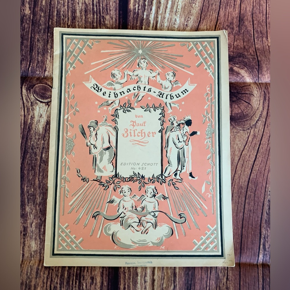 Weihnachts Album Paul Bilcher Edition Schott No: 421 Piano Book (French)